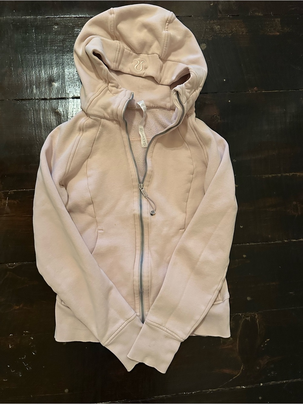 lululemon athletica women’s ' Pale Blush scuba hoodie